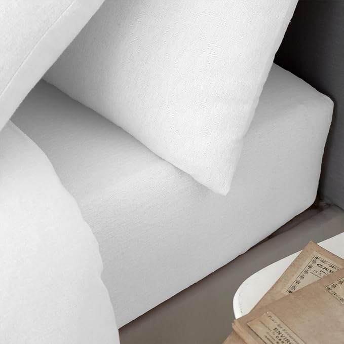 Catharine Lansfield Percale Deep Fitted Sheet | White