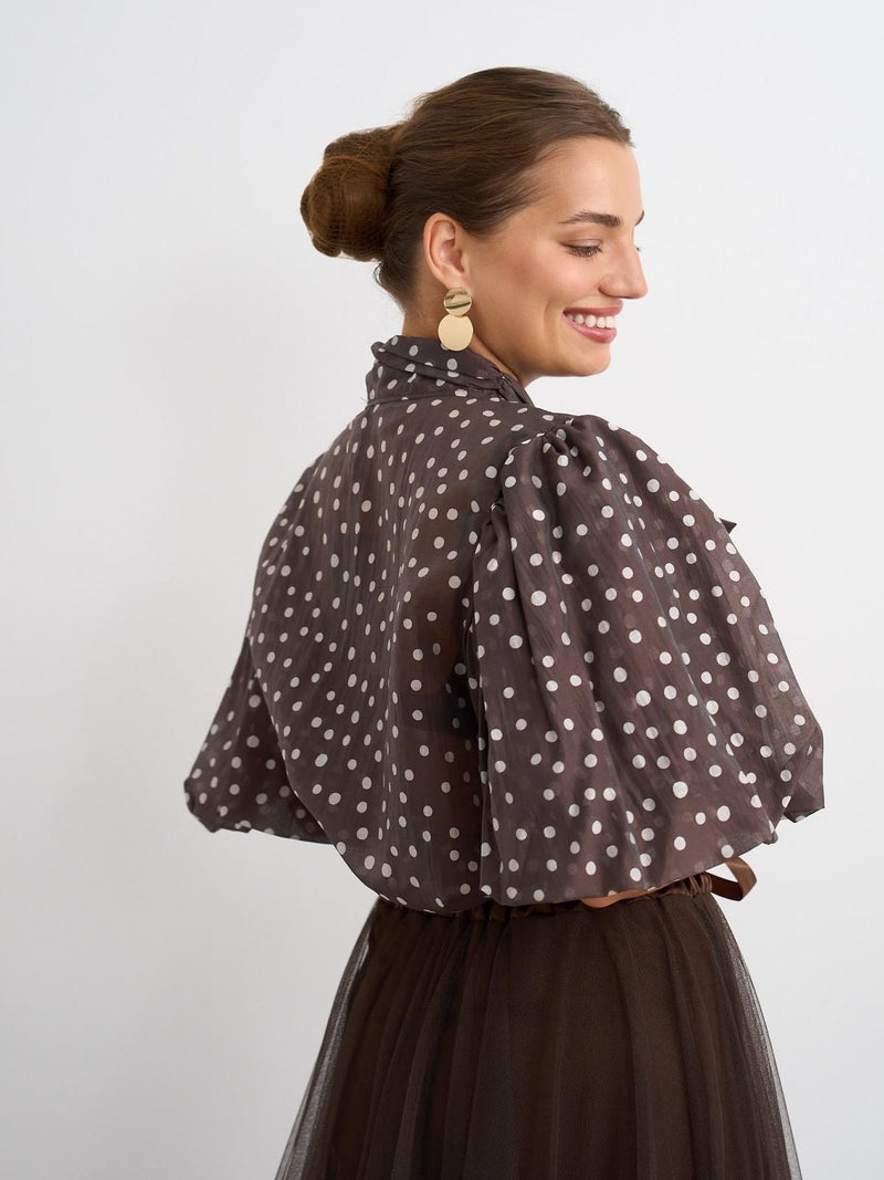 Kyla Sienna Blouse | Brown 37255