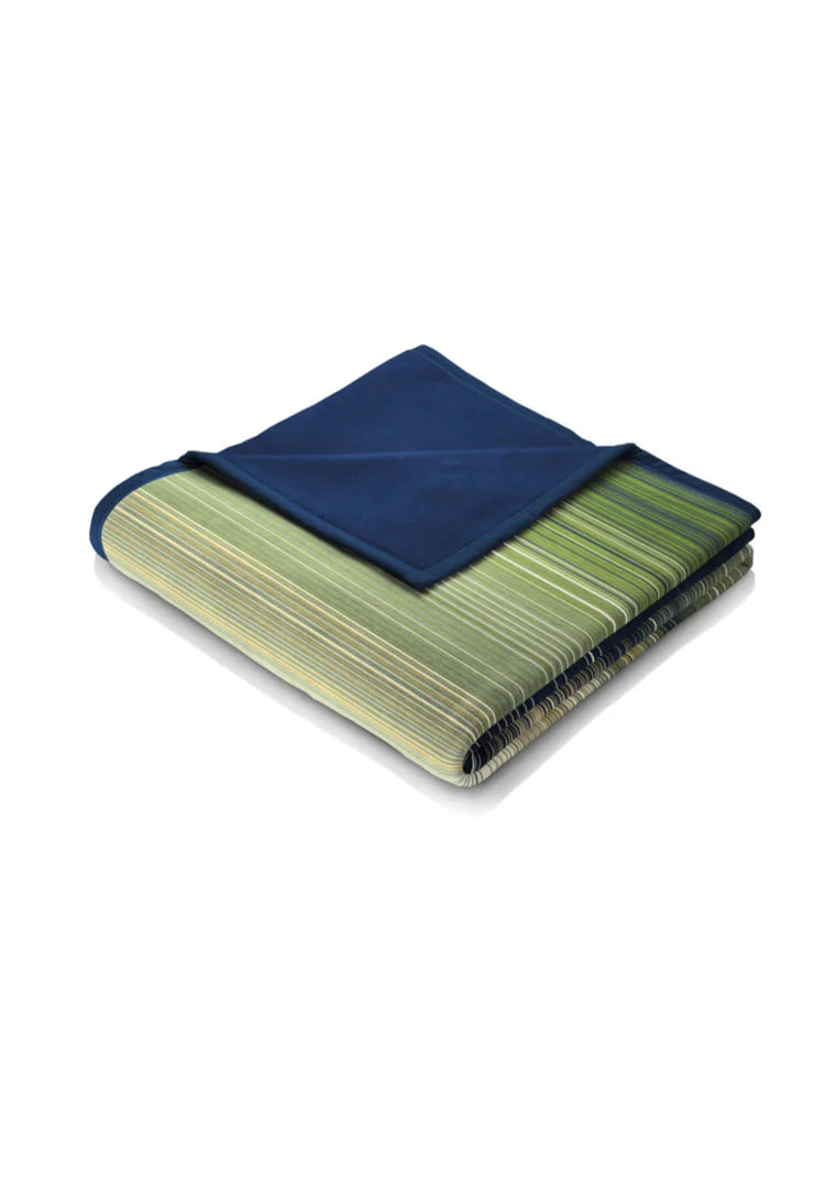 Biederlack Ombre Stripe Throw | Green B7712