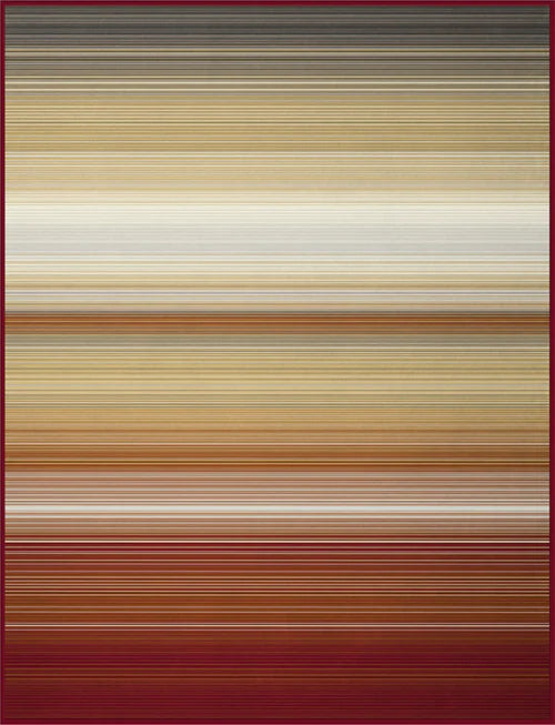 Biederlack Ombre Stripe Throw | Terracotta B7713