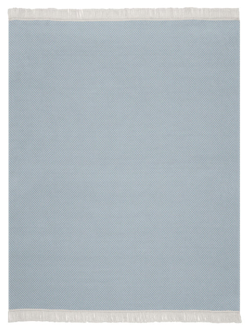Biederlack Texture Semi Blanket |Plain Blue B7722