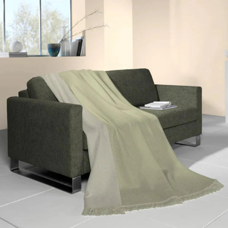 Biederlack Texture Semi Blanket| Pale Green B7723