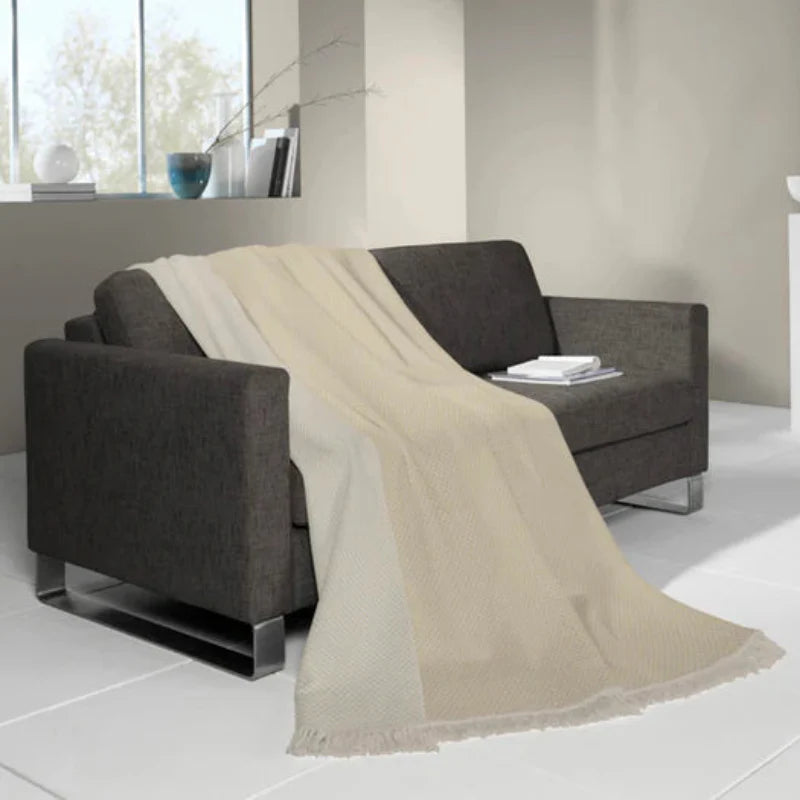 Biederlack Texture Semi Blanket | Natural B7724