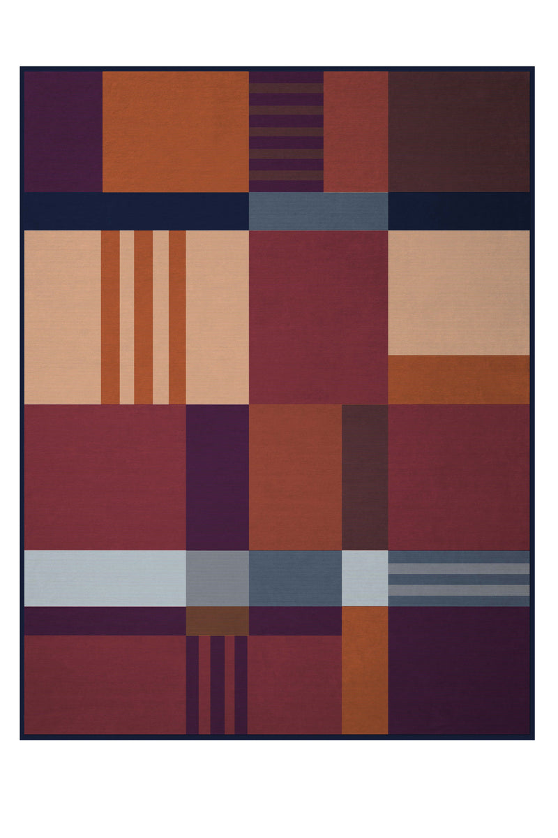 Biederlack Cotton Rich Picnic Blanket Patchwork Check | Multi B9717