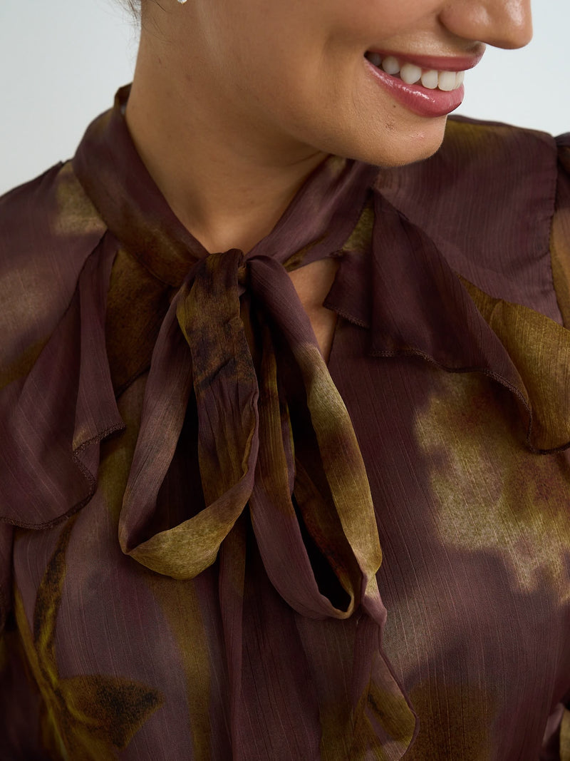 Kyla Clothing Maisie Blouse | Brown 61355YT