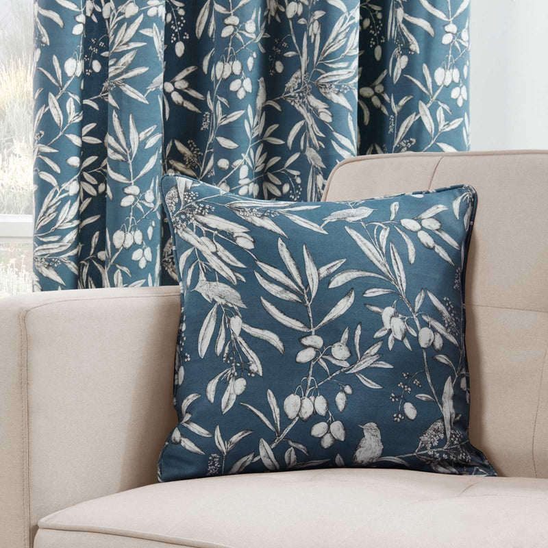 Sundor Aviary Cushion Cover | Bluebell