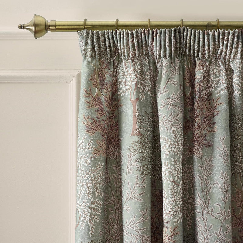 Catherine Lansfield Woodlands Trees Curtains | Green