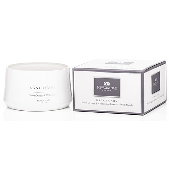 Newgrange Living Sanctuary Sweet Orange & Cedarwood 3-Wick Candle | 9210