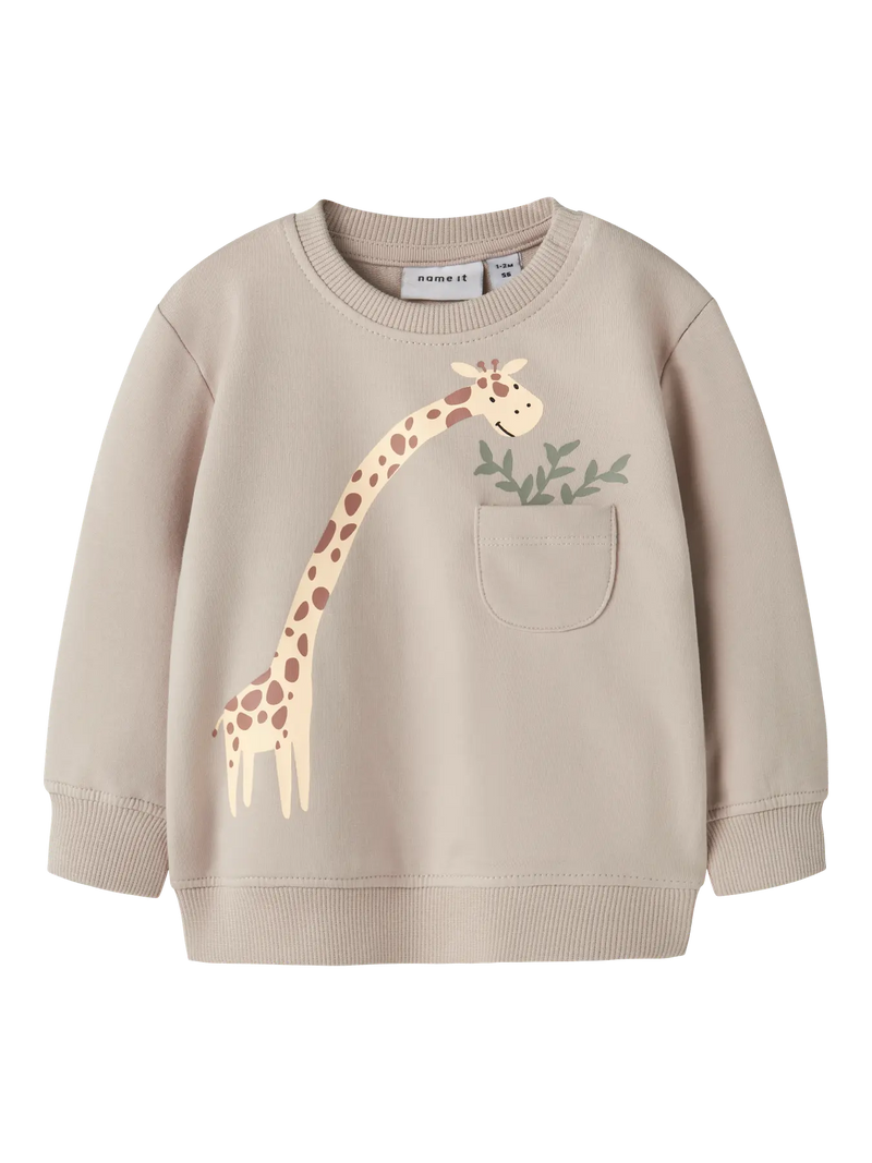 Name it Hall Boys NB Sweat Shirt| Chalk