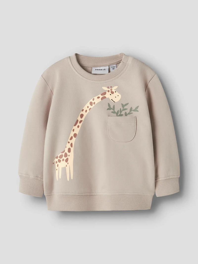 Name it Hall Boys NB Sweat Shirt| Chalk