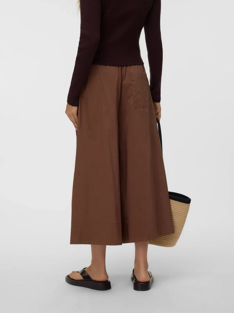 Vero Moda Friba HW Wide Pant  | Cocoa