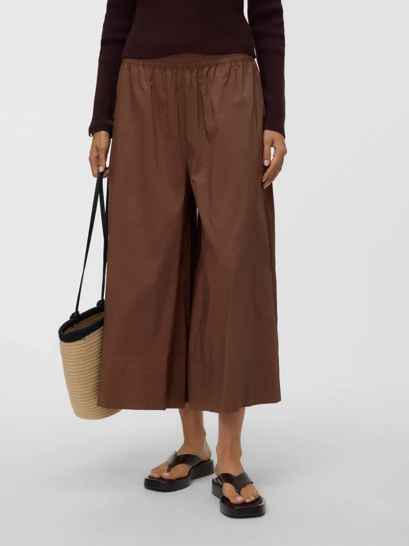 Vero Moda Friba HW Wide Pant  | Cocoa