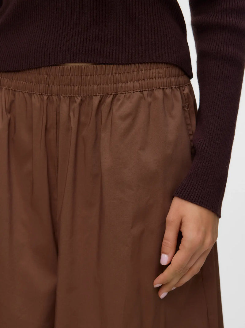 Vero Moda Friba HW Wide Pant  | Cocoa