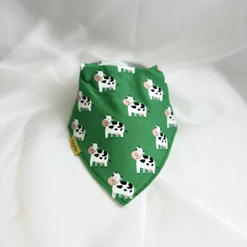 Babyboo Bessie Cow Bandana Bib | Green