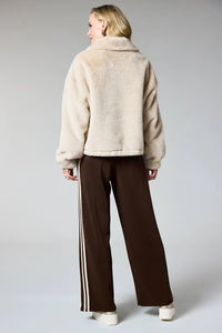 D.E.C.K by DECOLLAGE Faux Fur Jacket | Beige 9872