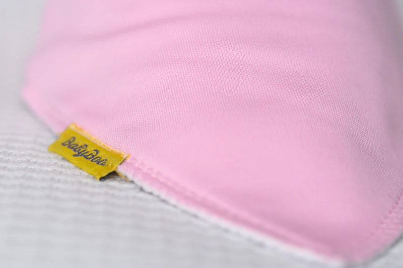 Babyboo Plain Bandana Bib | Pale Pink