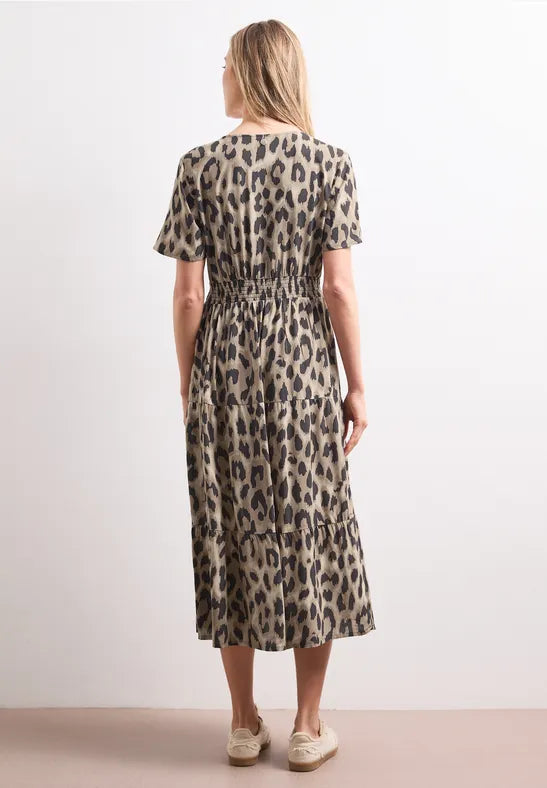 Street One Smock Dress | Beige/ Leopard 144906