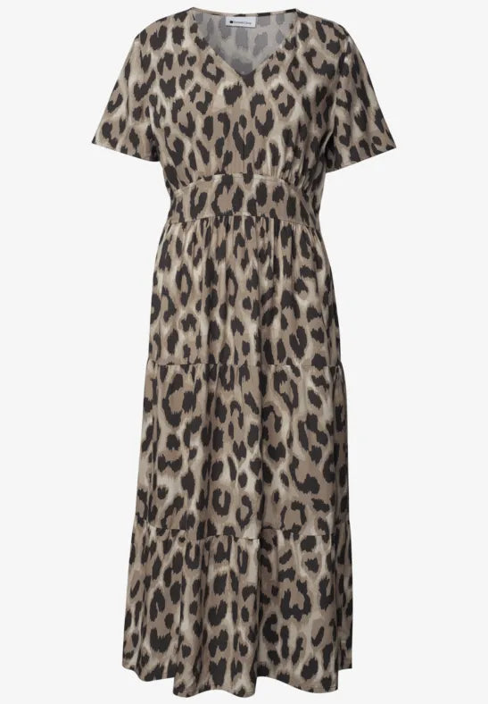 Street One Smock Dress | Beige/ Leopard 144906