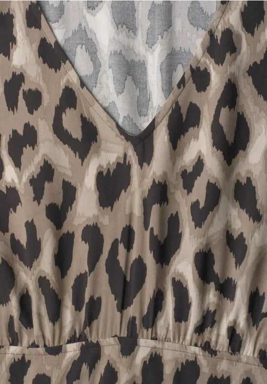 Street One Smock Dress | Beige/ Leopard 144906