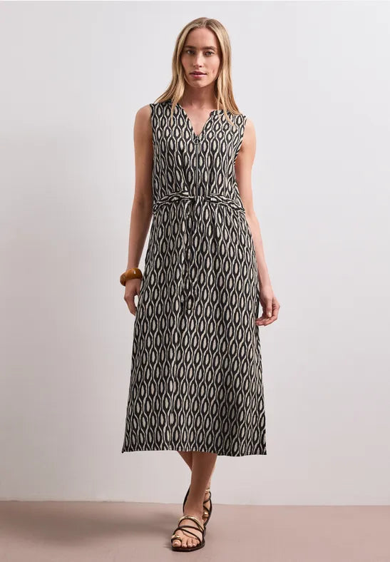 Street One Sleeveless Zip Dress  | Clay  144973