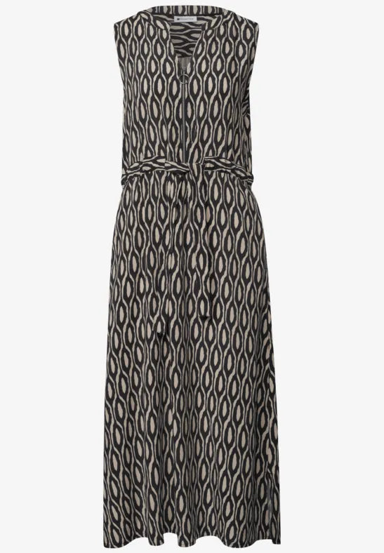Street One Sleeveless Zip Dress  | Clay  144973