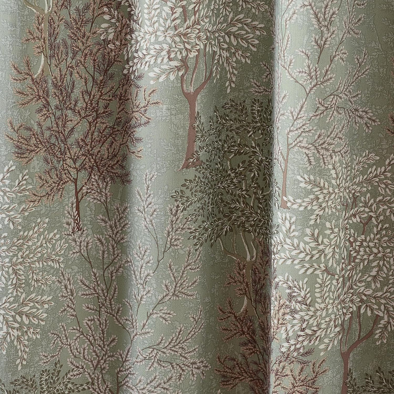 Catherine Lansfield Woodlands Trees Curtains | Green