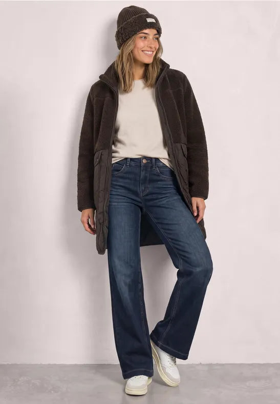Street One Mat Mix Teddy Coat | Brown 202255