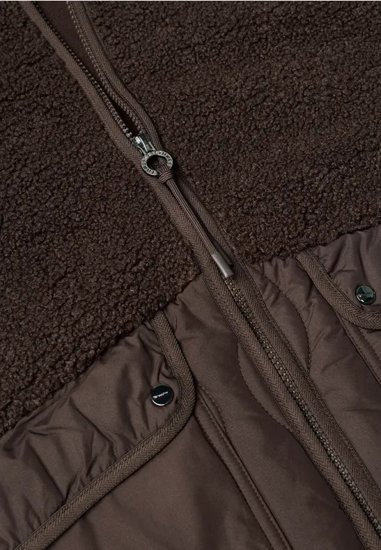 Street One Mat Mix Teddy Coat | Brown 202255