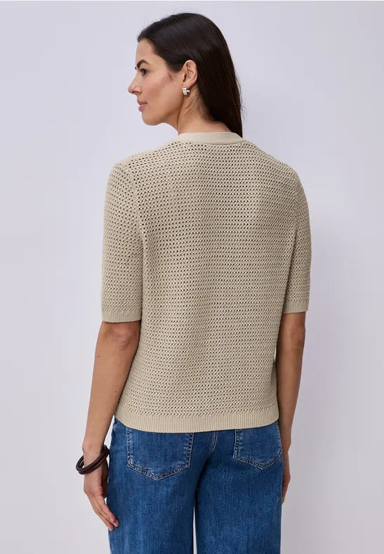 Street One V-Neck Cardigan | Clay 254139