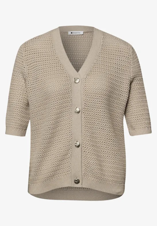 Street One V-Neck Cardigan | Clay 254139
