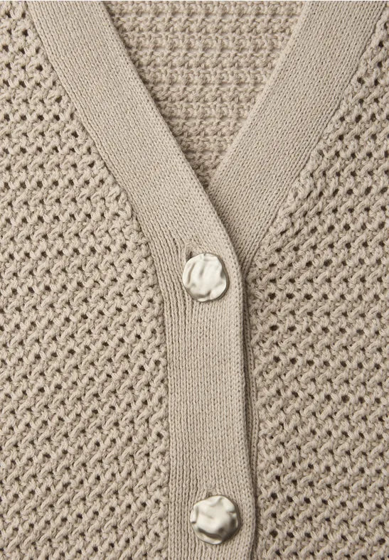 Street One V-Neck Cardigan | Clay 254139