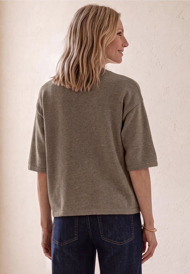 Street One 3/4 Sleeve Sweater | Amber 304054