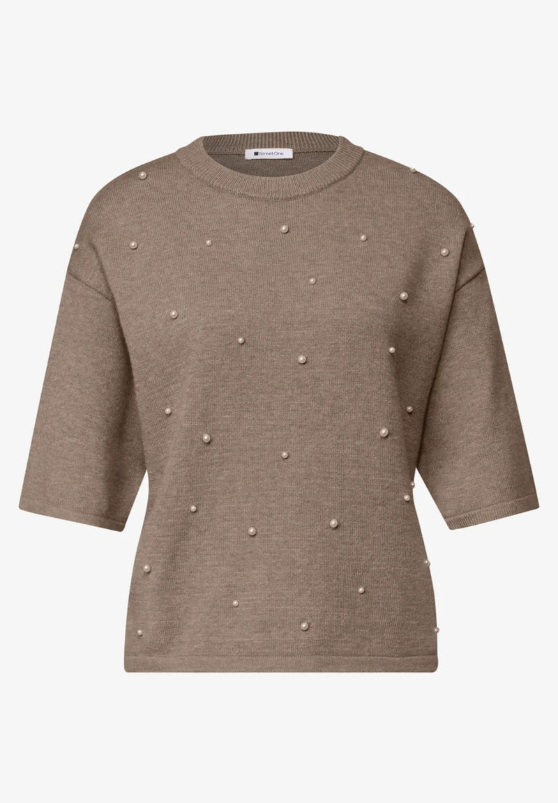 Street One 3/4 Sleeve Sweater | Amber 304054