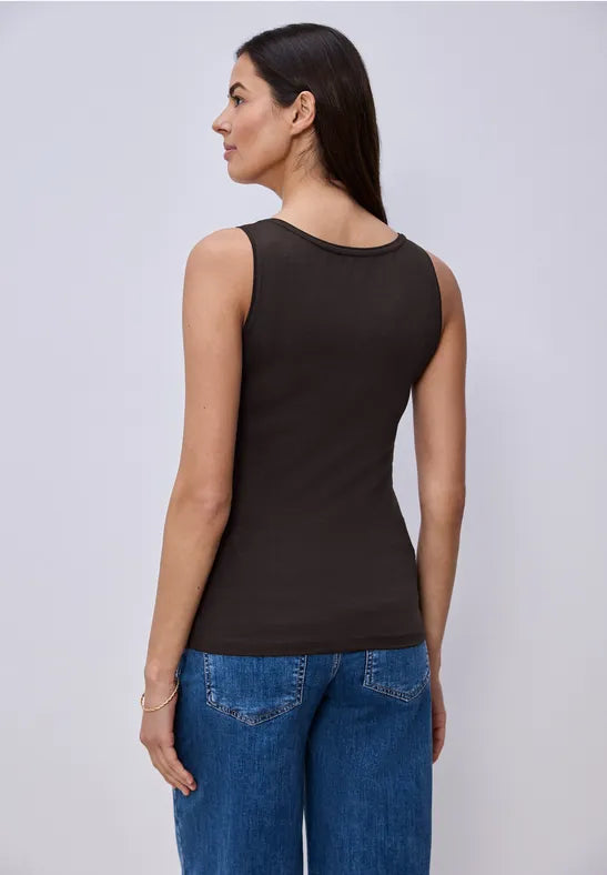 Street One Basic Top | Espresso 322896