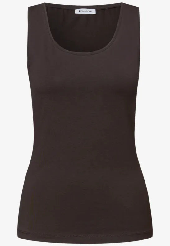 Street One Basic Top | Espresso 322896