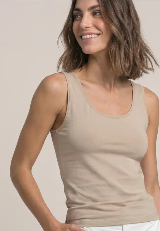 Street One Basic Vest Top | Clay 322896