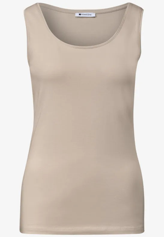 Street One Basic Vest Top | Clay 322896