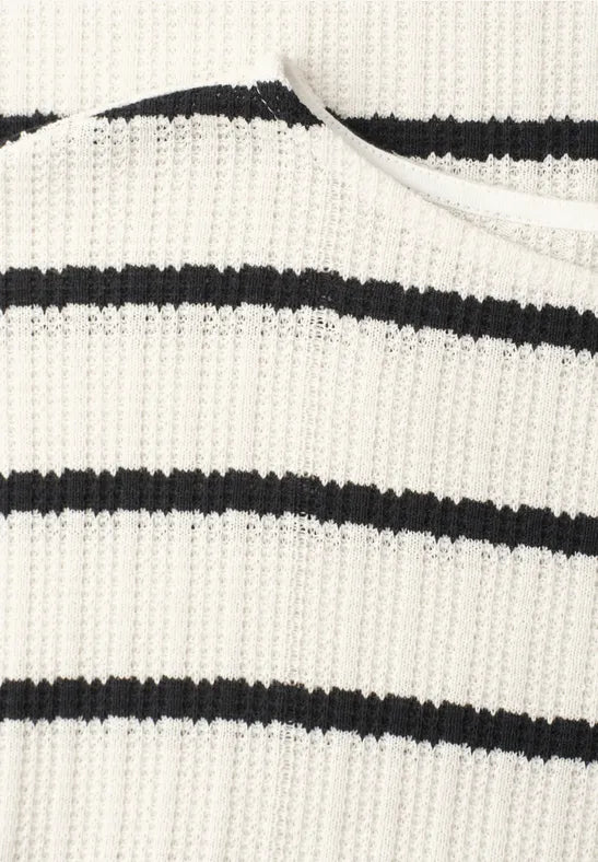Street One Knit Look Shirt | Shadow Navy 324785