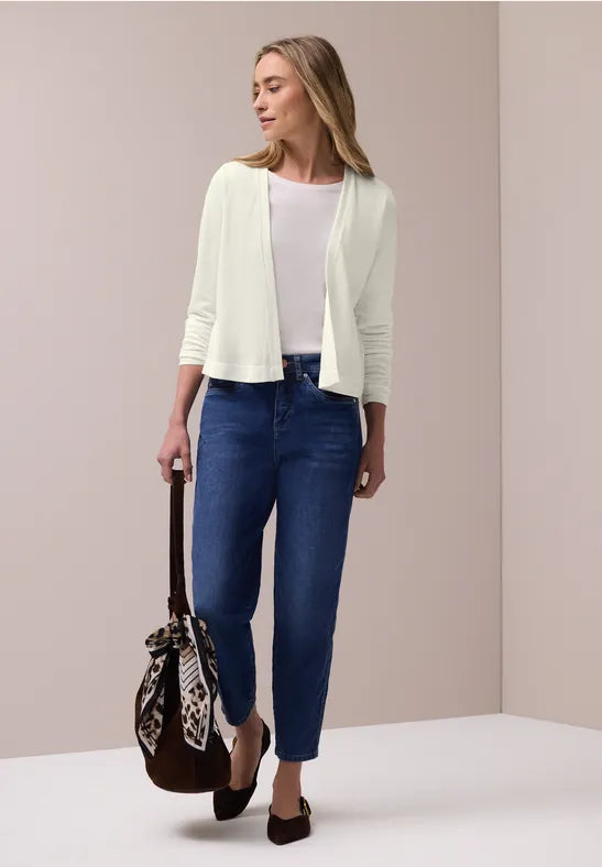 Street One Nette Summer Knit Jacket | Offwhite 324788