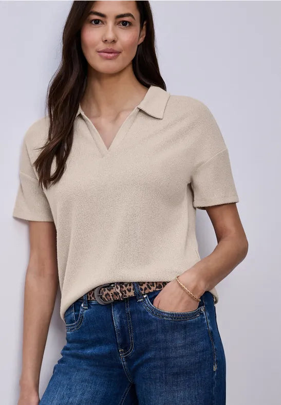 Street One Polo Shirt | Clay 325067