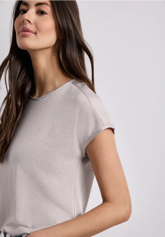 Street One Knit Look Shirt | Clay 325070