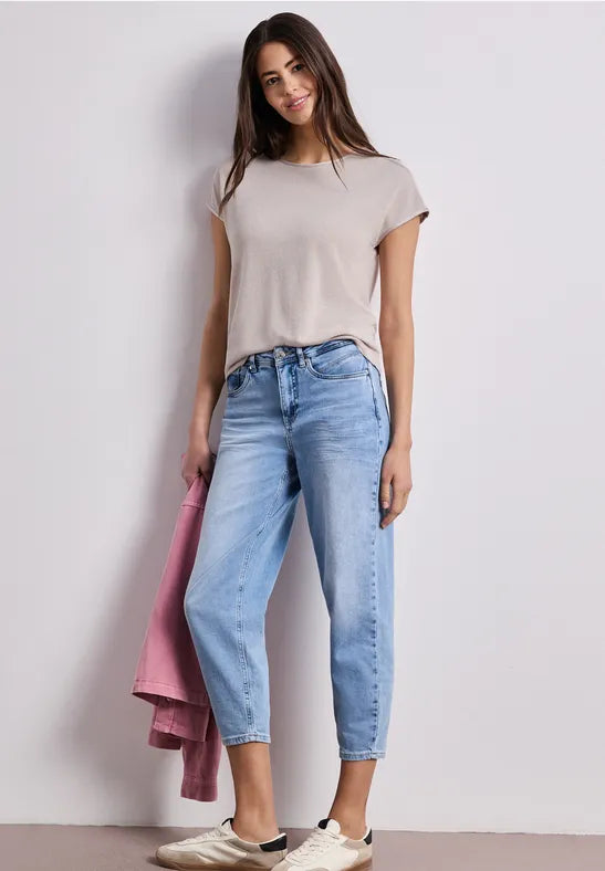 Street One Knit Look Shirt | Clay 325070