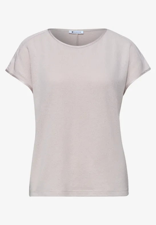 Street One Knit Look Shirt | Clay 325070