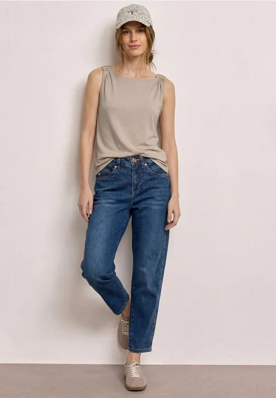Street One Slub Jersey Top | Clay 325242