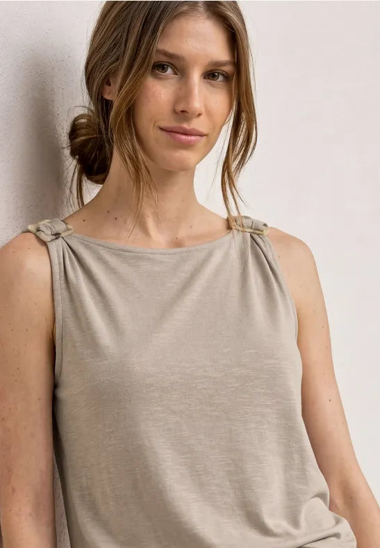 Street One Slub Jersey Top | Clay 325242