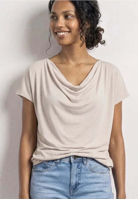 Street One Waterfall Silky Sheen Top| Clay 325261