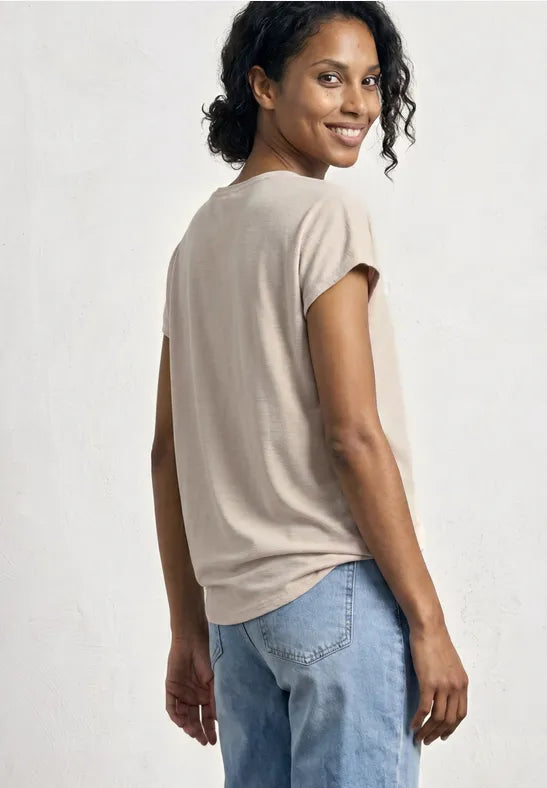 Street One Waterfall Silky Sheen Top| Clay 325261