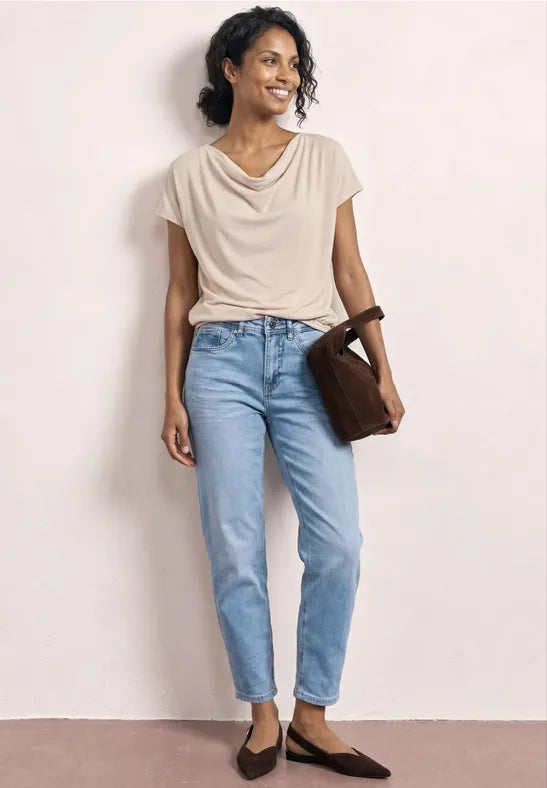 Street One Waterfall Silky Sheen Top| Clay 325261