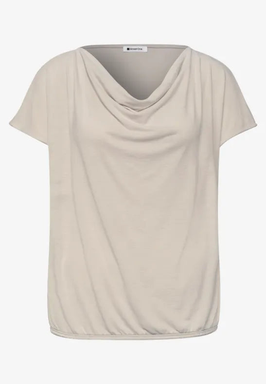 Street One Waterfall Silky Sheen Top| Clay 325261