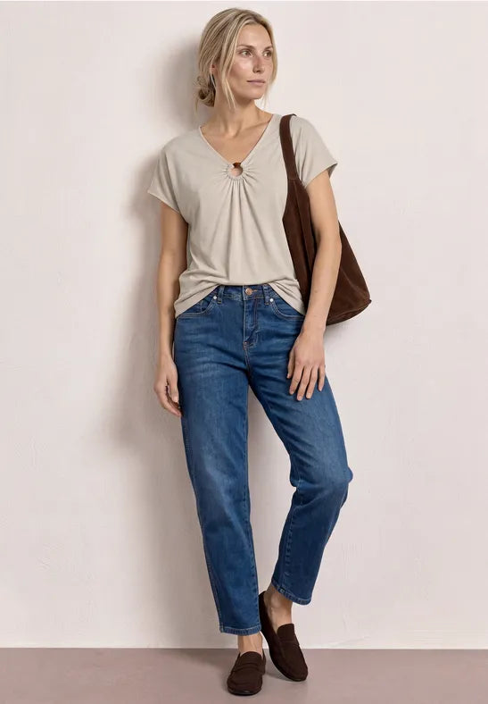 Street One Shirt With Decoration | Clay 325270